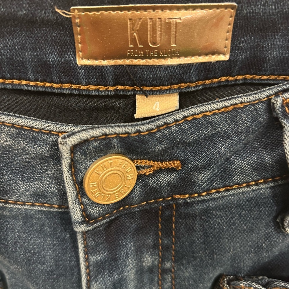 Kut from the Kloth Dark Blue Wide Jeans - Picture 3 of 5